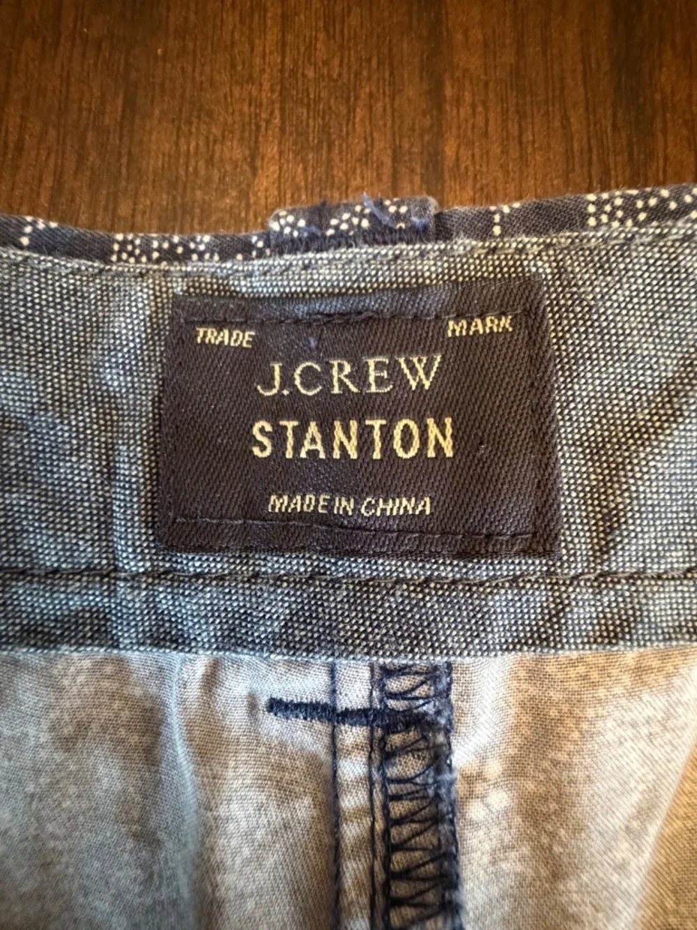 J. Crew Men's Chino Navy Blue Floral Cotton Chino Short, Size 38